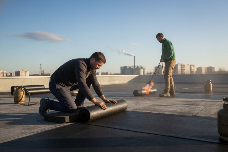 Tar And Chip Installation